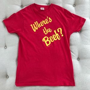 Where’s The Beef Mens Large Tee Shirt